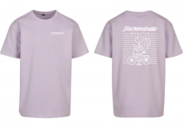 Fischbrathalle Oversize T-Shirt Lilac